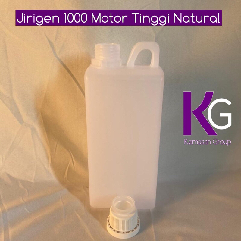Jirigen 1 Liter Tinggi Plastik Natural