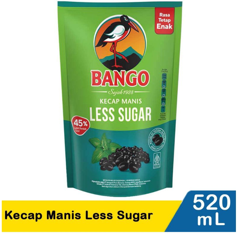 

Bango less sugar 520ml