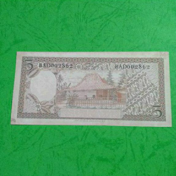 5 Rupiah 1958 VF Asli
