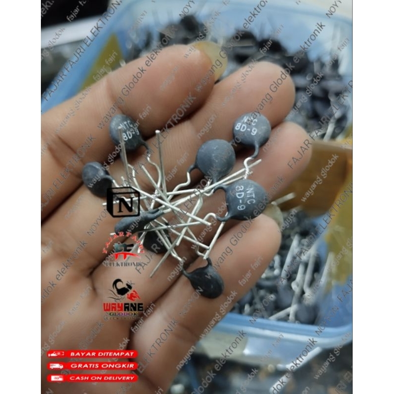 NTC 8D-9 thermistor resistor temperatur 8 ohm