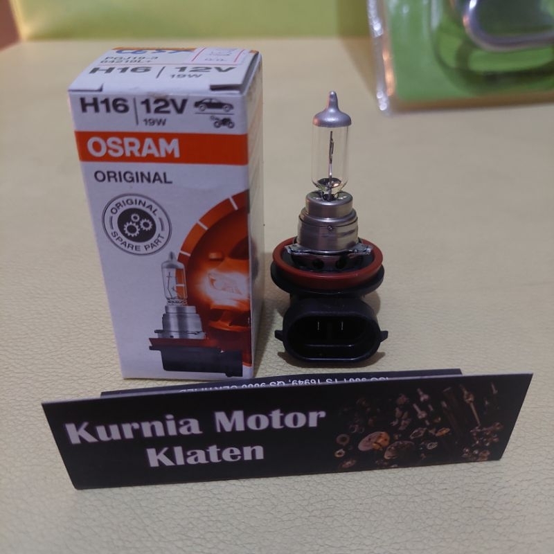 Bohlam Lampu Halogen H16 Osram 12V 19 Watt