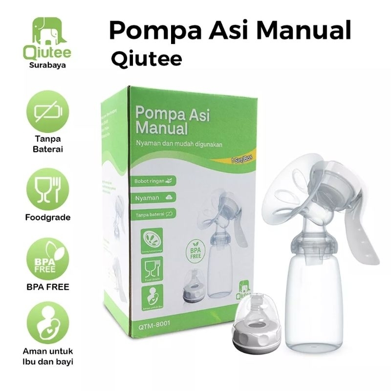 Makassar ! Pompa Asi Manual Real Bubee Original / Breast Pump Manual Real Bubee / Breast Pump Manual Qiutee / Pompa Asi