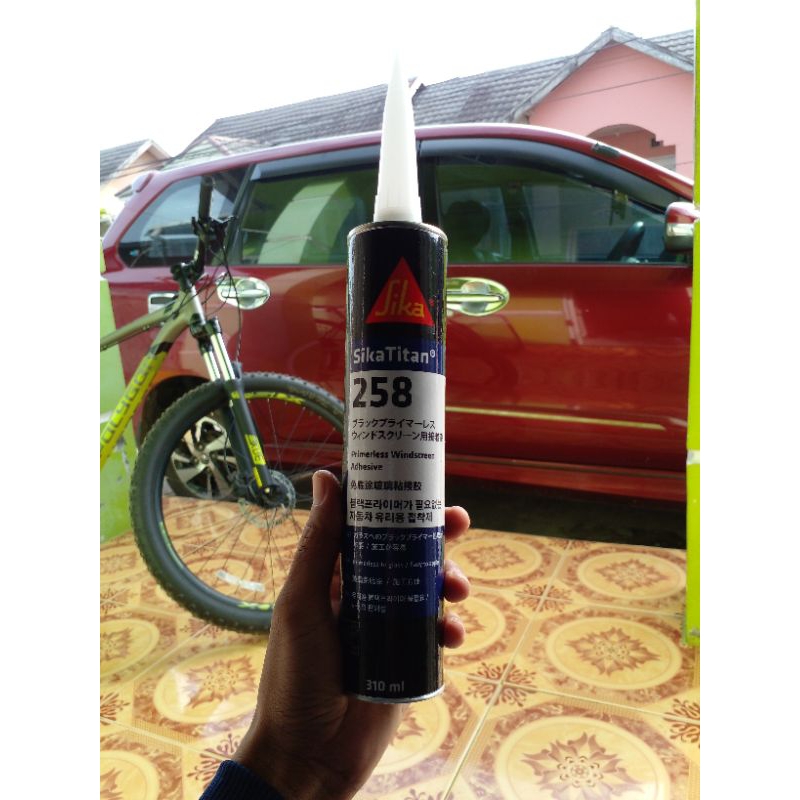 sika titan 258 lem+sealent perekat kaca mobil