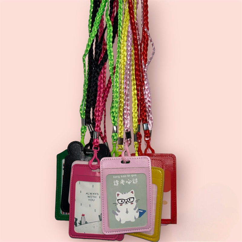 

Lanyard Kulit 2 Slot | Id Card | Card Holder | Name Tag