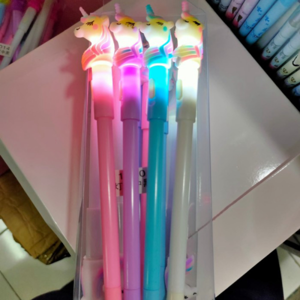 

12 pcs gel Unik lampu unicorn isi terbaru Berkualitas