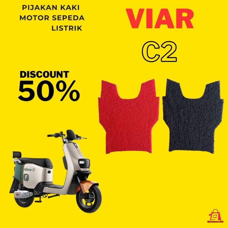 Karpet Mie Pelindung Aki Dan Pijakan Sepeda Motor Listrik Elegan Dan Nyaman Viar C2