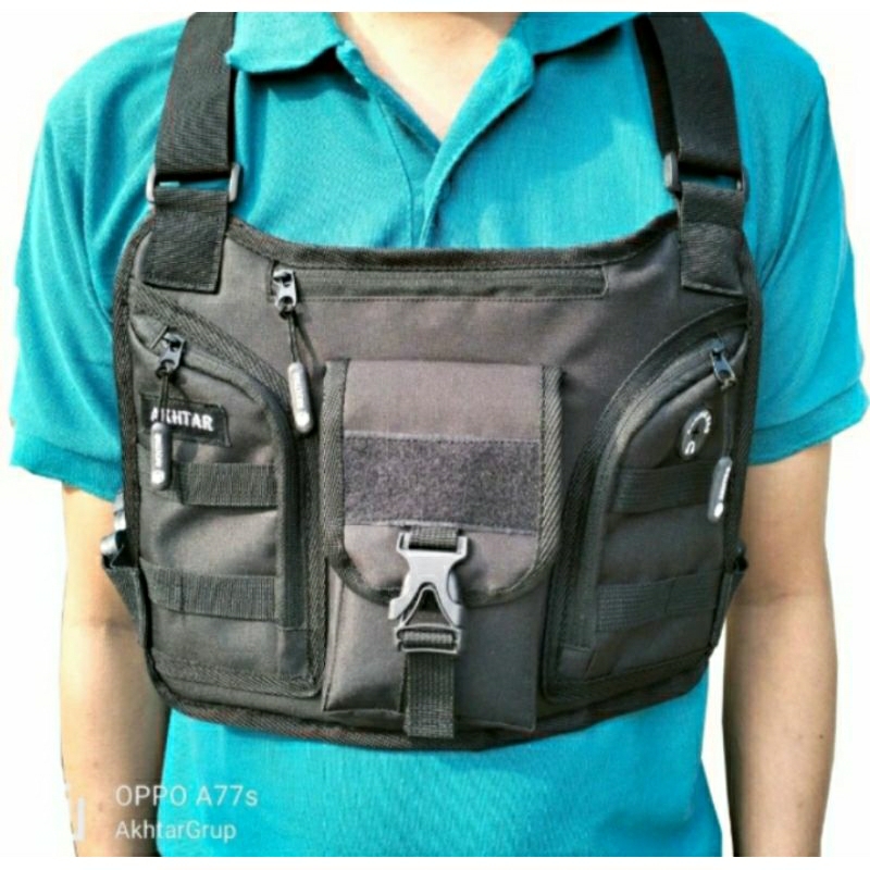 tas dada pria distro multifungsi pelindung dada