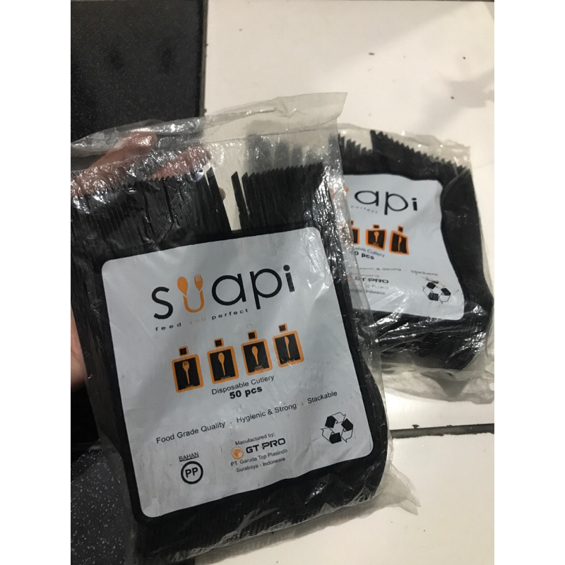 Sendok Garpu Plastik Suapi