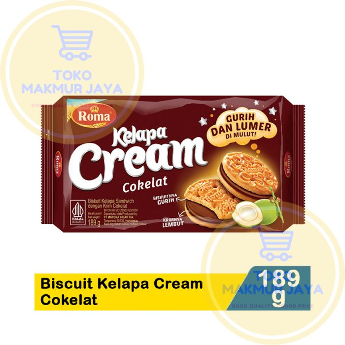 

KELAPA CREAM ROMA COKLAT BISKUIT 189gr