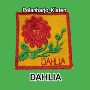 Tanda Regu Pramuka Putri Dahlia / Tanda Regu Pramuka Dahlia / Tanda Regu Dahlia