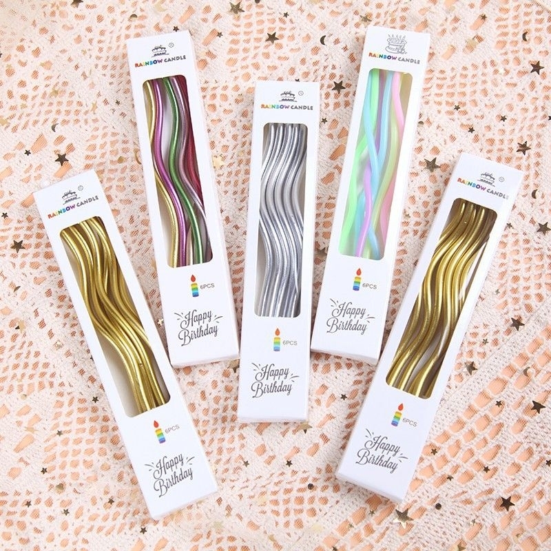 Lilin Spiral Panjang Lilin Ulang Tahun Lilin
Wavy Premium Lilin Ulang Tahun KOREA