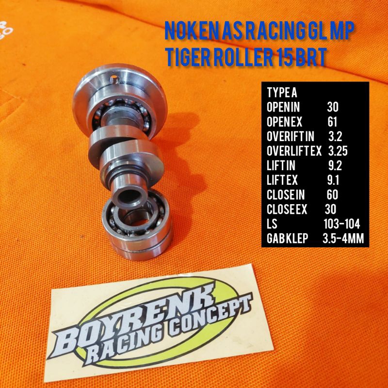NOKEN AS RACING GL MP TIGER CAM ROLLER 15 BRT~BOYRENK