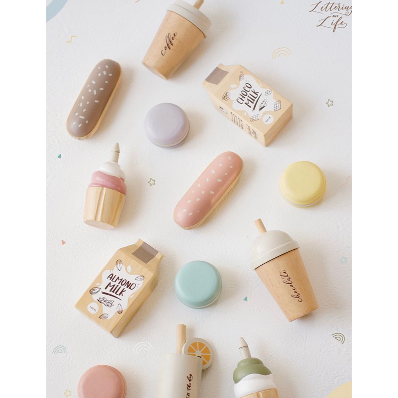 Lettering and Life Wooden Toys Preloved