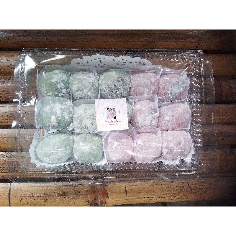 

mochi kacang dan coklat isi 15