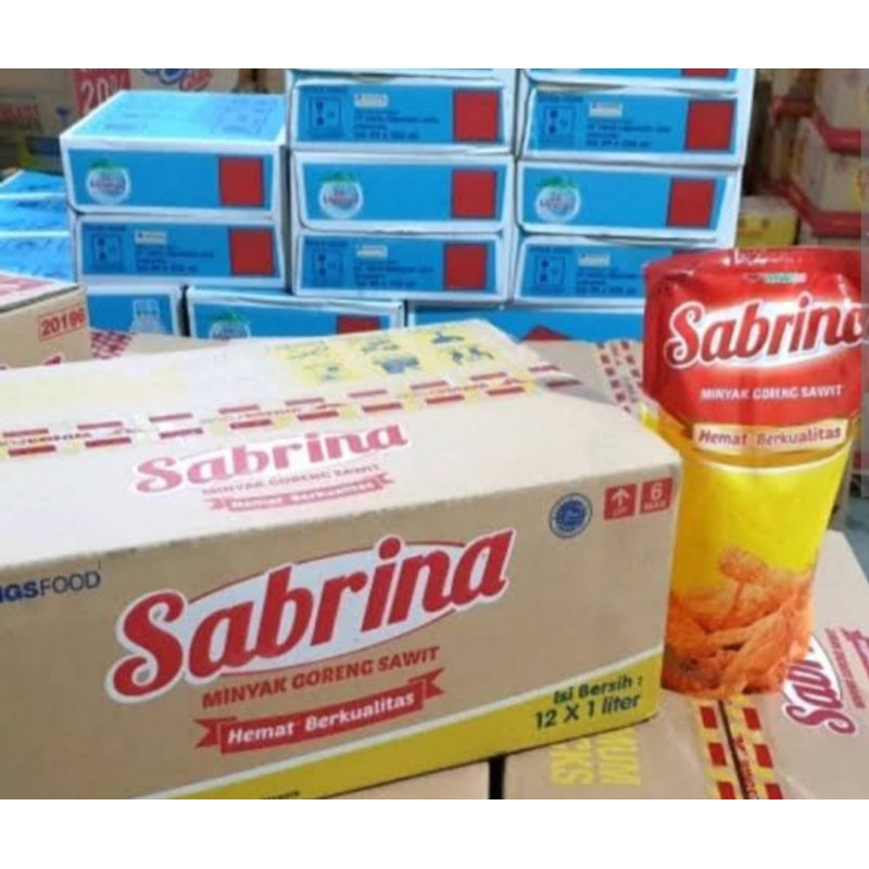 

kardus free minyak sabrina 2 liter