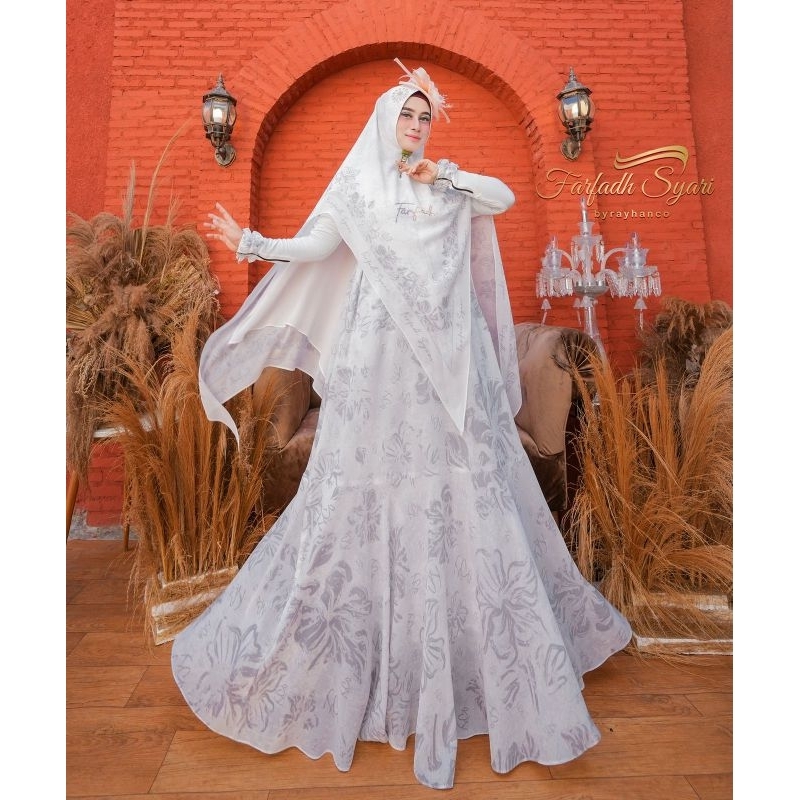 GAMIS SYARI PREMIUM / KAYINA BY FARFADH SYARI / GAMIS WANITA TERBARU / GAMIS SYARI MEWAH / GAMIS UMR