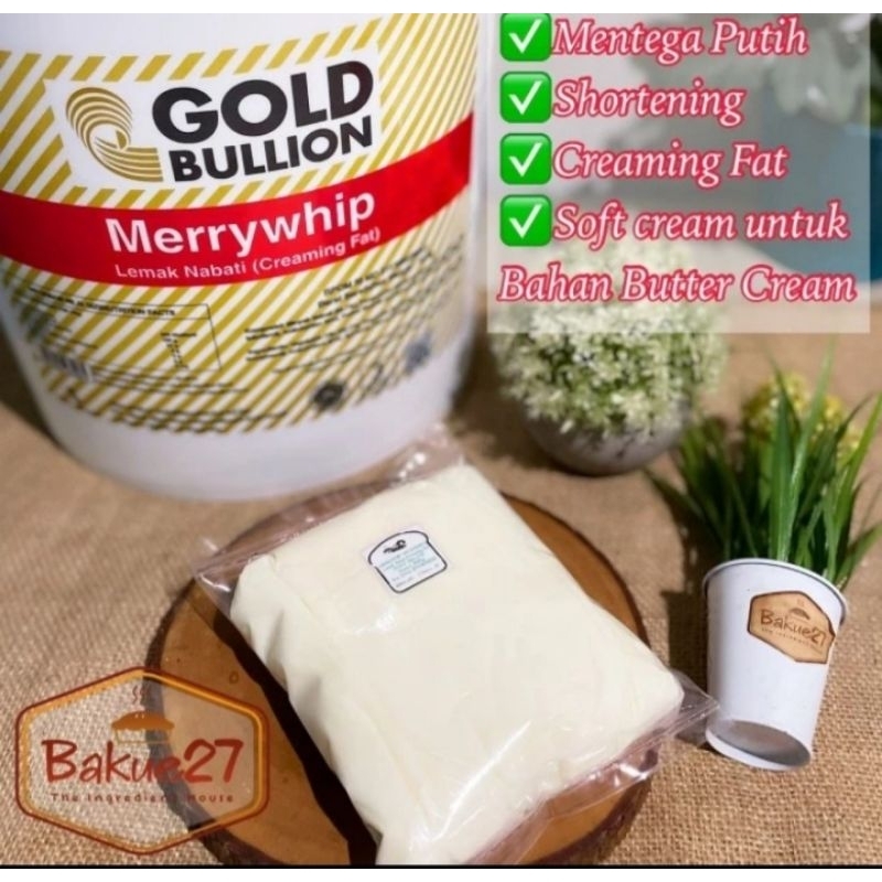 

Merrywhip/mentega putih gold bullion 1 kg