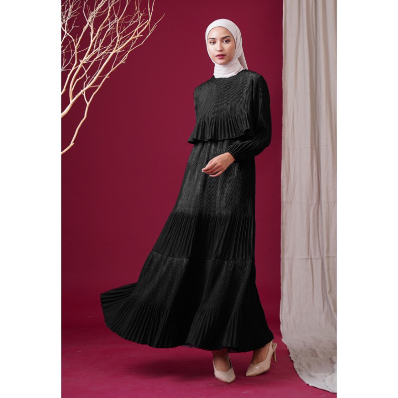 LISH - Levana Dress (PRELOVED NEW WITH TAG) (GAMIS PLEATS PRELOVED) PRELOVED GAMIS FORMAL