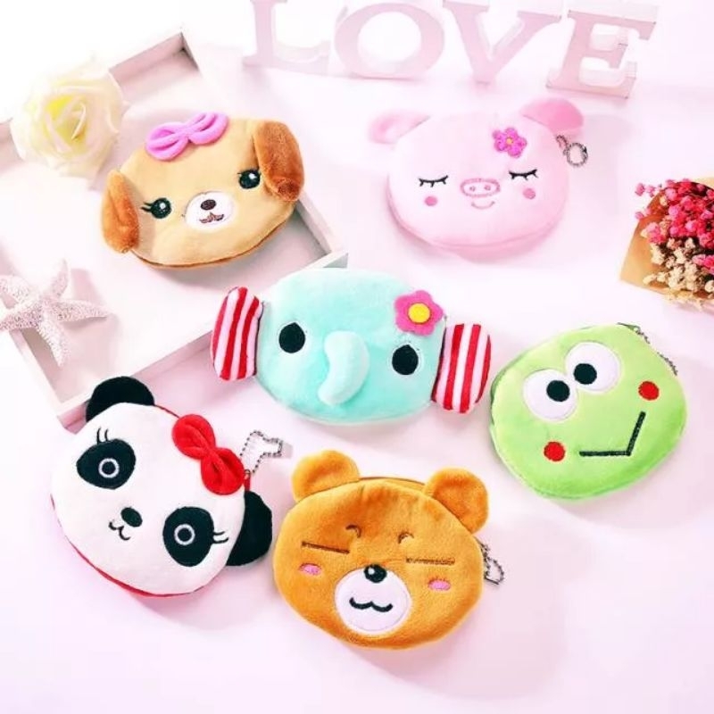 Dompet Koin Karakter Lucu Kain beludru