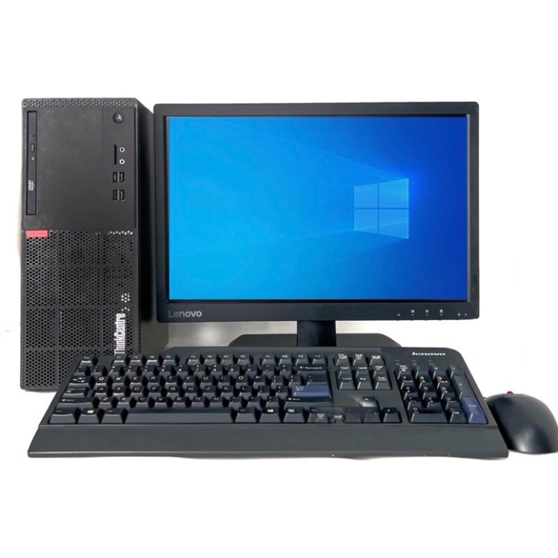 PAKET CPU MURAH LENOVO M710T CORE I5 6500 RAM DDR4 8GB SSD 256GB MONITOR 19inch