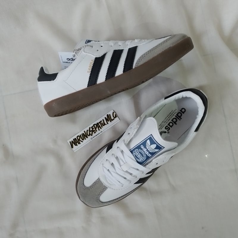 ADIDAS SAMBA WHITE BLACK & GUM
