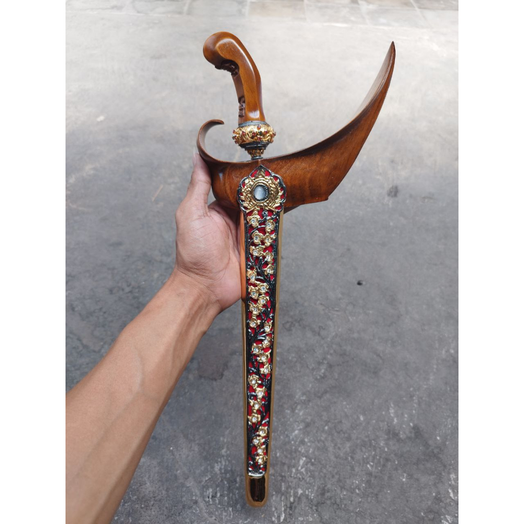 Keris Luk 5 Pandawa Cinarito pamor Wiji Timun