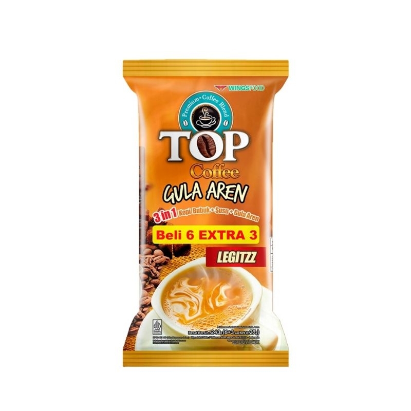 

Top Coffee Gula Aren 1 Pack isi 9