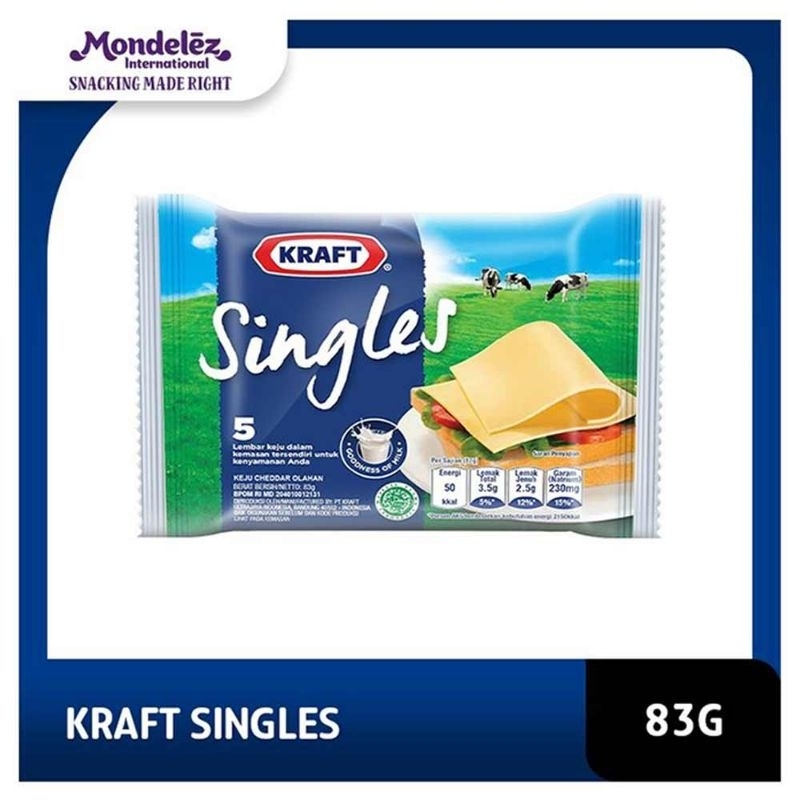 

Kraft Keju High Calcium Singles 5 Slice 83G