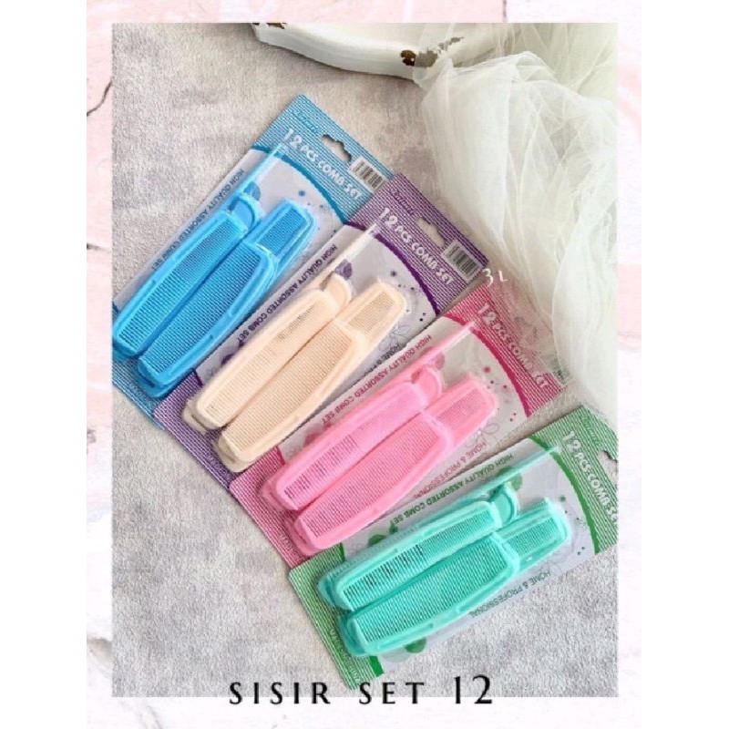 sisir set 12pcs