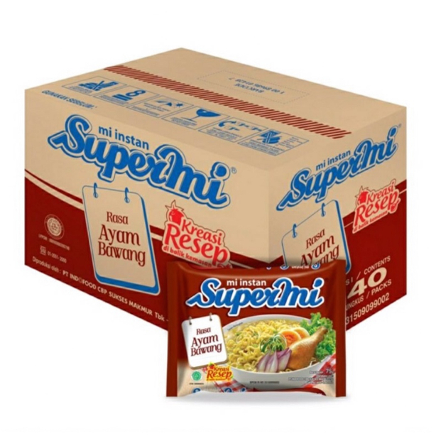 Supermi Ayam Bawang 1 dus (40 bungkus)