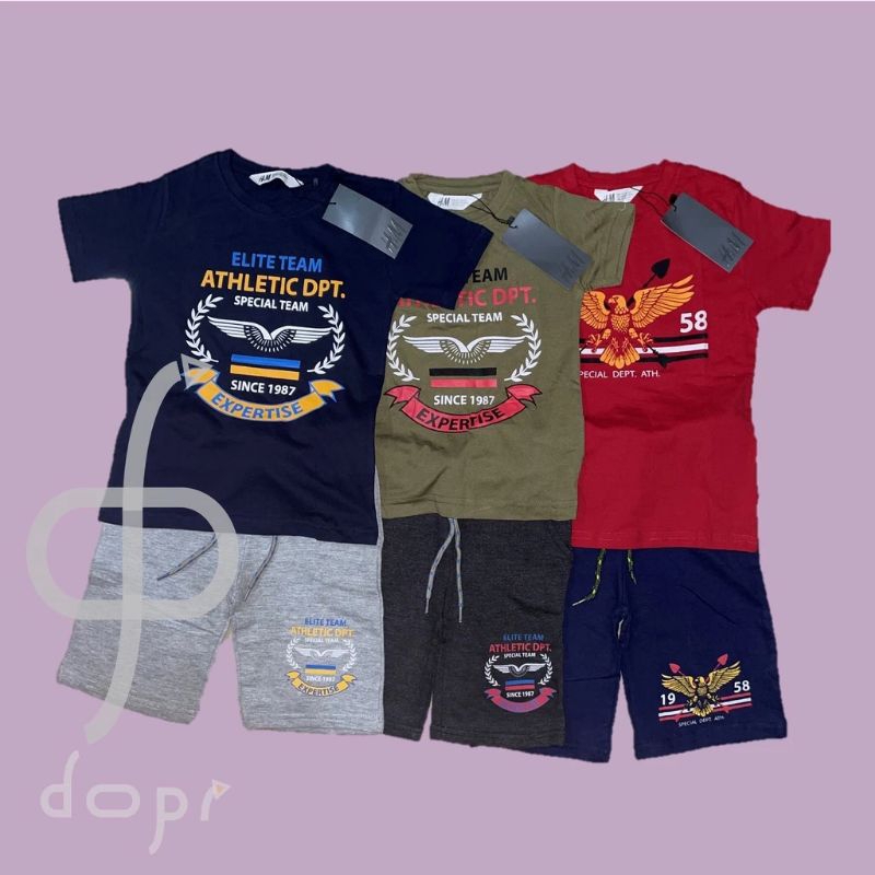 Setelan Kaos Anak laki-laki Import -Baju Anak Cowok umur 2-3 tahun -Baju Anak laki-laki Import