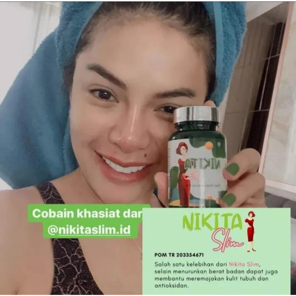 nikita slim pelangsing tubuh original SAUSANDO*Obat Diet -Pelangsing (1bottle normal 3-5Kg )*Diimpor