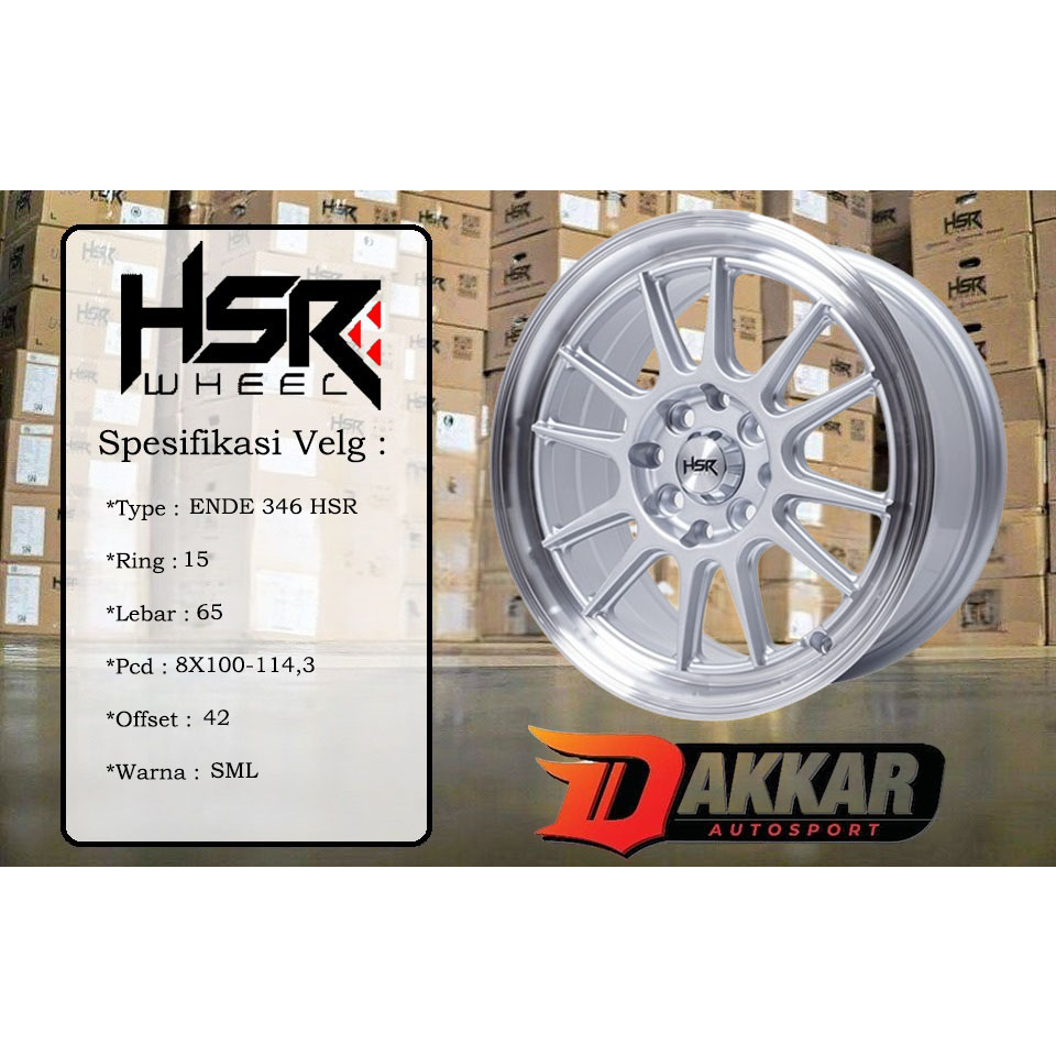 velg hsr wheel ende ring 15 untuk brio agya calya avanza mobilio ignis