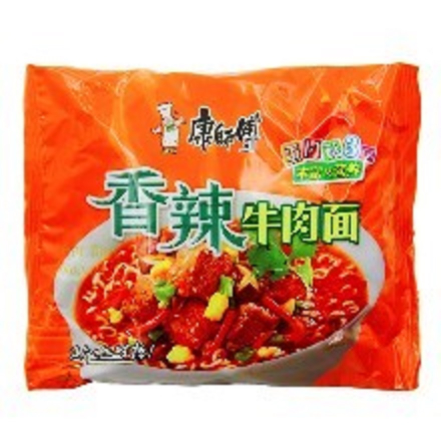 

康师傅香辣牛肉面袋装mie instan kangshifu sapi pedas
