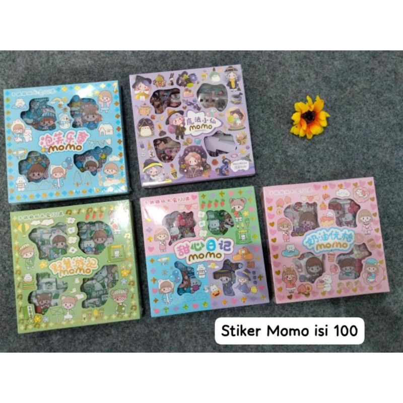 

ISI 100 PCS STIKER VIRAL STICKER MOMO ANAK KARAKTER