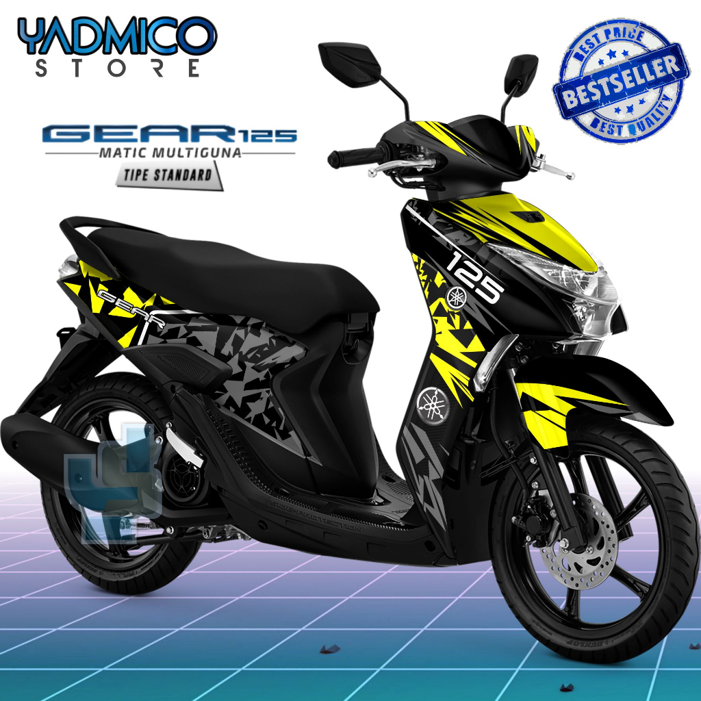 Decal Mio Gear 125 - Stiker Motor Mio Gear Full Body - Decal Hologram Mio Gear 125 Full Body - Strip