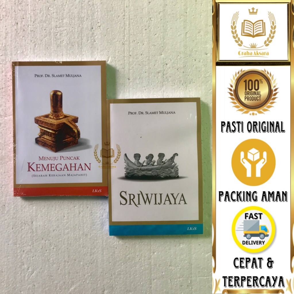 Paket Buku Sejarah Kerajaan Majapahit & Sriwijaya - Prof. Dr. Slamet Muljana