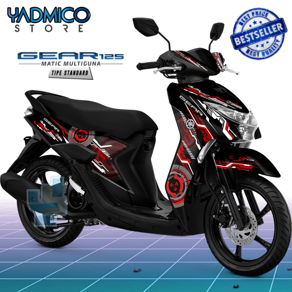 Decal Mio Gear 125 - Stiker Motor Mio Gear Full Body - Decal Hologram Mio Gear 125 Full Body - Strip