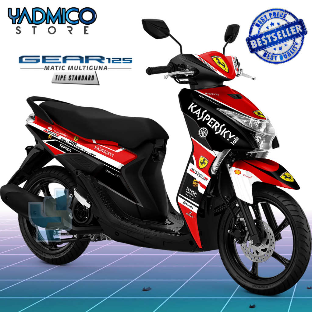 Decal Mio Gear 125 - Stiker Motor Mio Gear Full Body - Decal Hologram Mio Gear 125 Full Body - Strip