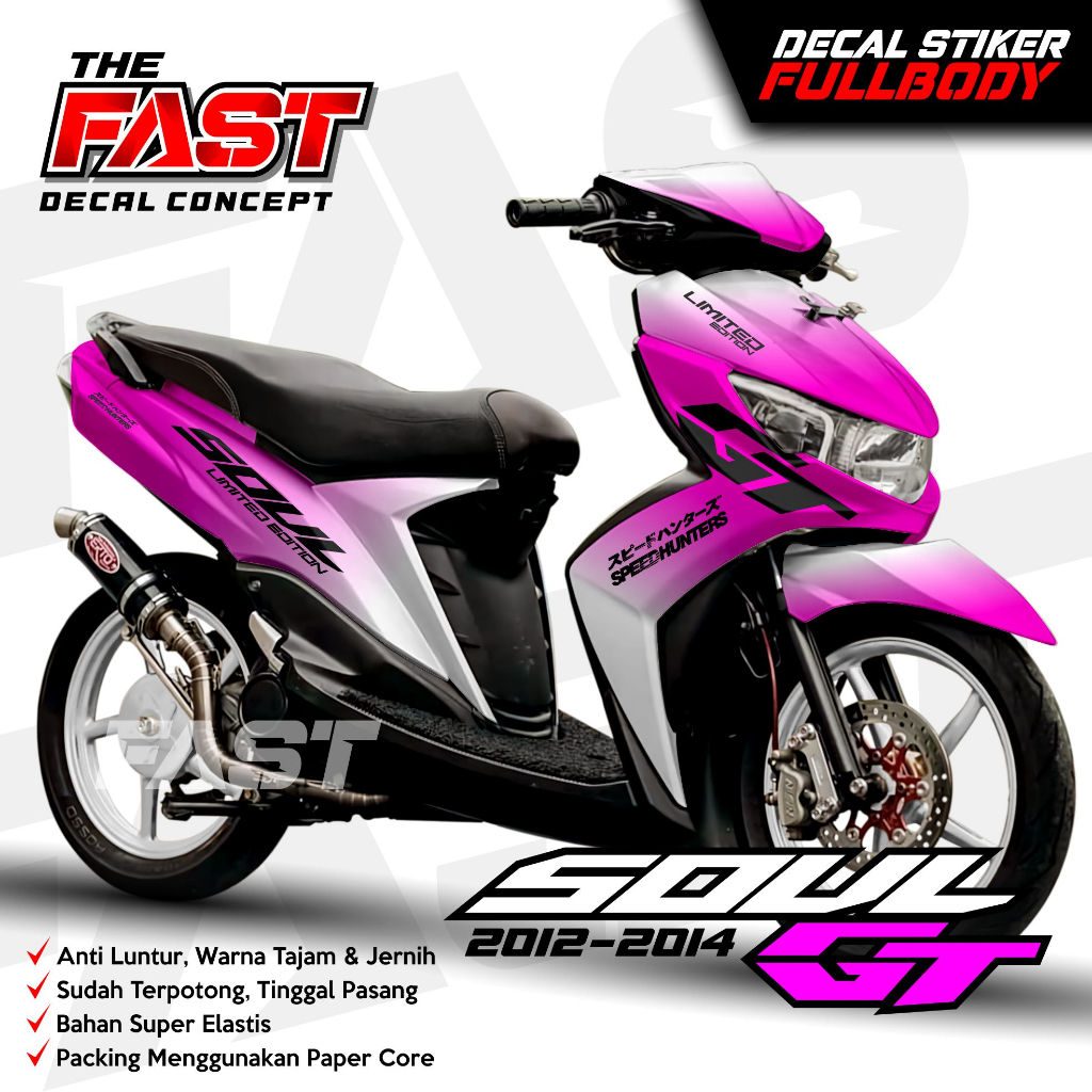 TERBARU Decal Sticker Variasi Fullbody Soul GT 110 - Dekal Stiker Soul GT 110 Bunglon Variasi - Stik