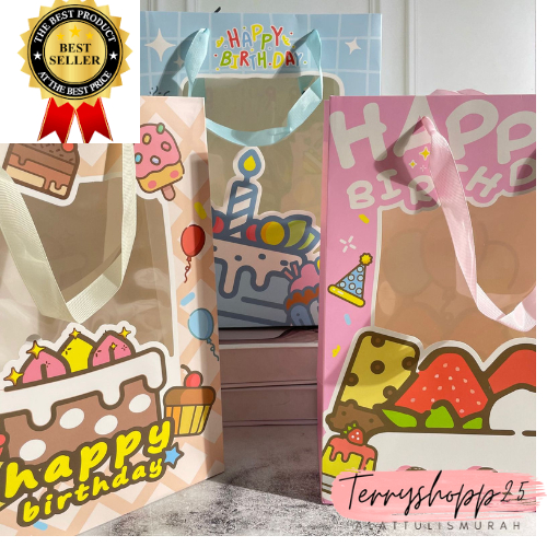 

Paper Bag Happy Birthday Ukuran Besar Kode CD-765 Tas Hadiah Ultha Cute Bisa Cod