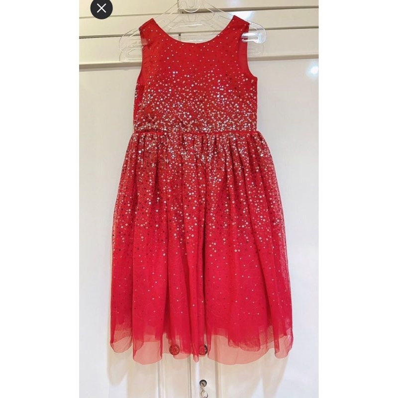 Dress anak perempuan H&M warna merah 8-12 tahun