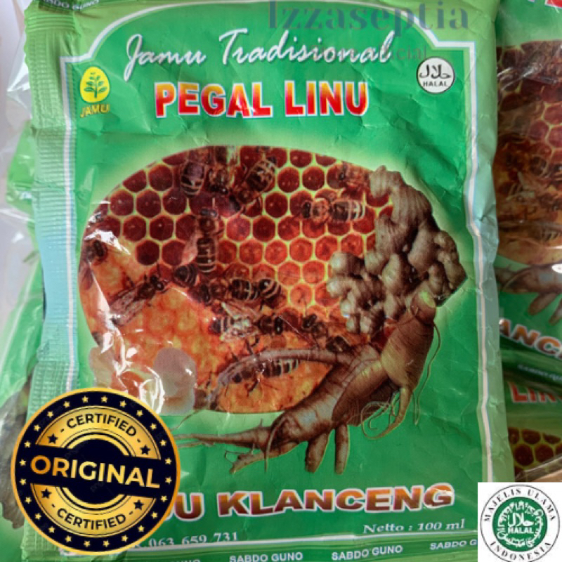 

JAMU PEGAL LINU CAP MADU KLANCENG isi 6 sachet