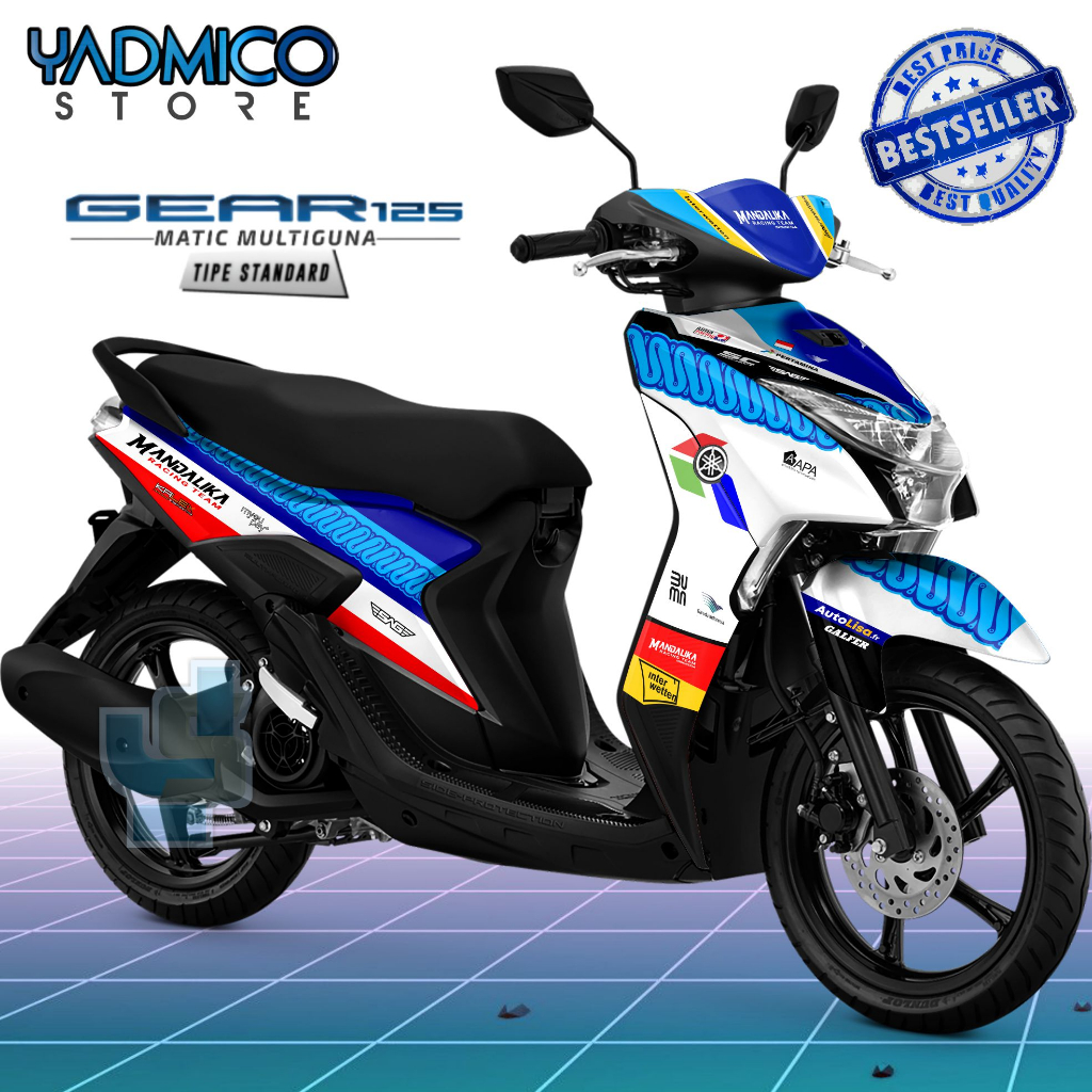 Decal Mio Gear 125 - Stiker Motor Mio Gear Full Body - Decal Hologram Mio Gear 125 Full Body - Strip