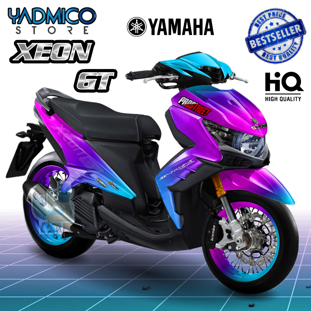 Decal Xeon GT 125 Full Body - Stiker Motor Xeon GT 125 Full Body - Decal Hologram Xeon GT 125 Full B