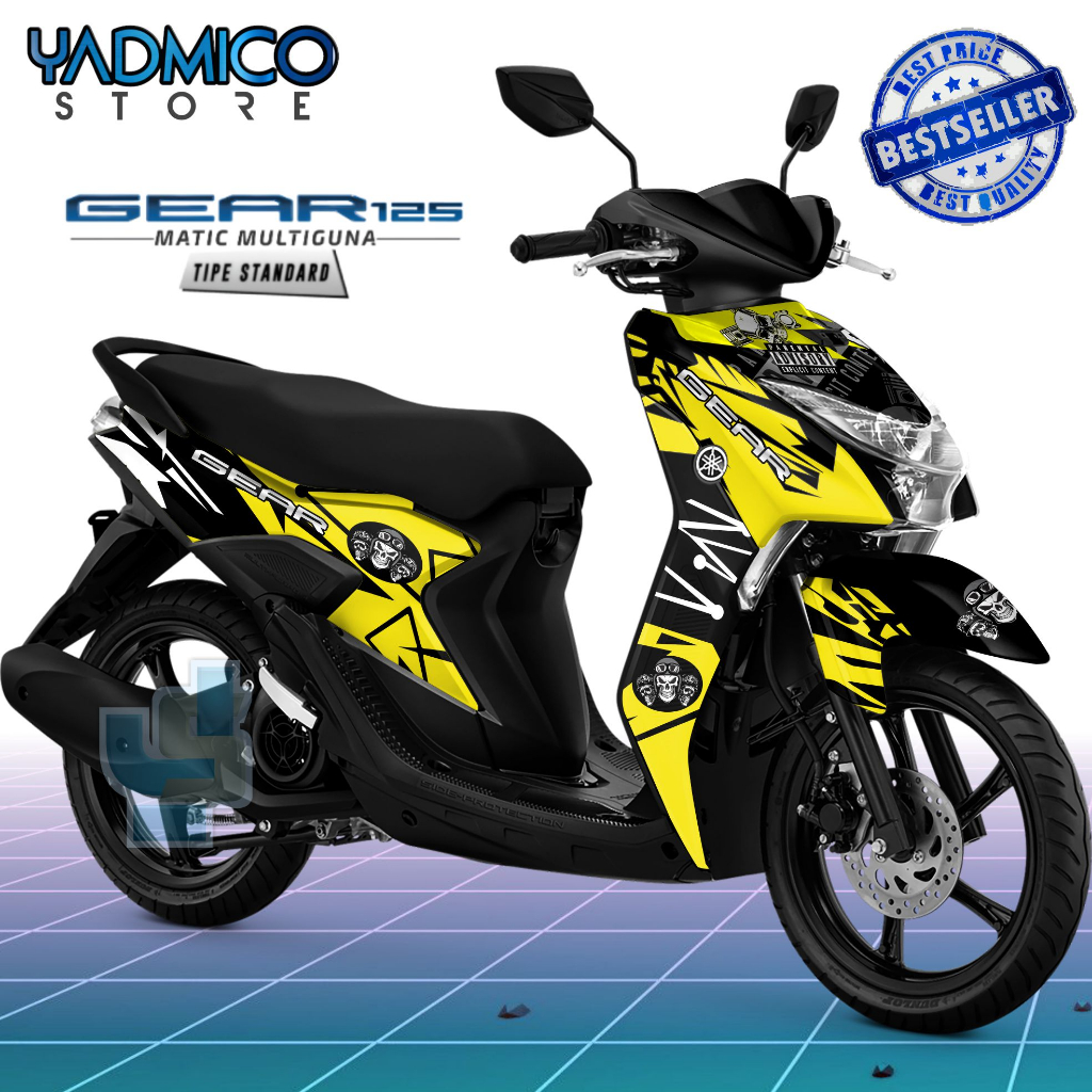Decal Mio Gear 125 - Stiker Motor Mio Gear Full Body - Decal Hologram Mio Gear 125 Full Body - Strip