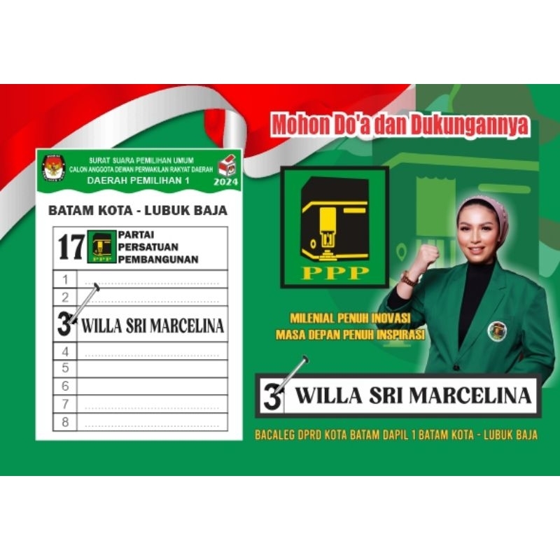 

Stiiker Caleg Pilpres 2024 [ A5 = 15x20cm ]