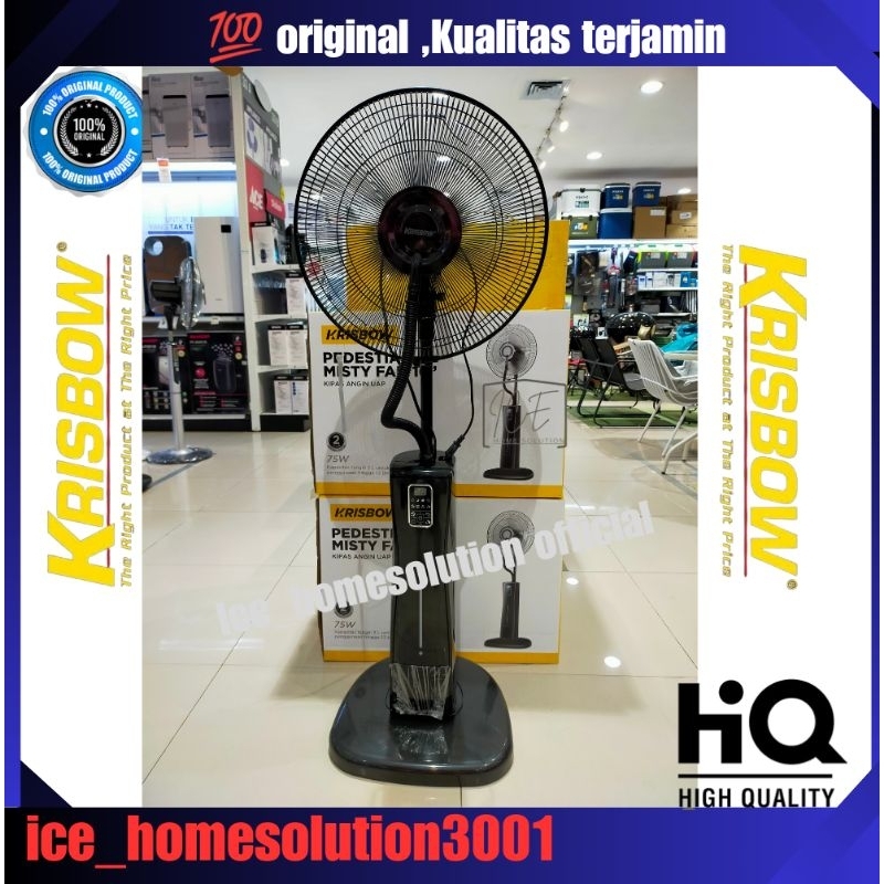 Krisbow 16 Inci Kipas Angin Uap Berdiri 75 Watt Lb-fs06/kipas angin embun/kipas angin kondangan/kipa