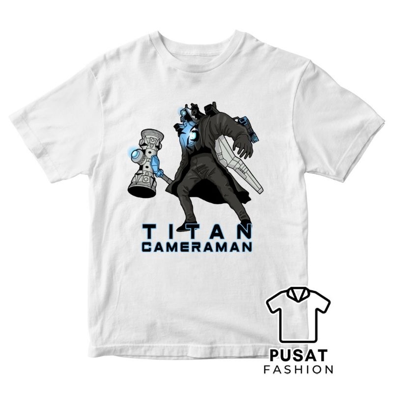 FREE NAMA Kaos Anak Titan Cameraman Upgrade Skibidi Toilet T-Shirt Titan Cameraman Upgrade Skibidi T