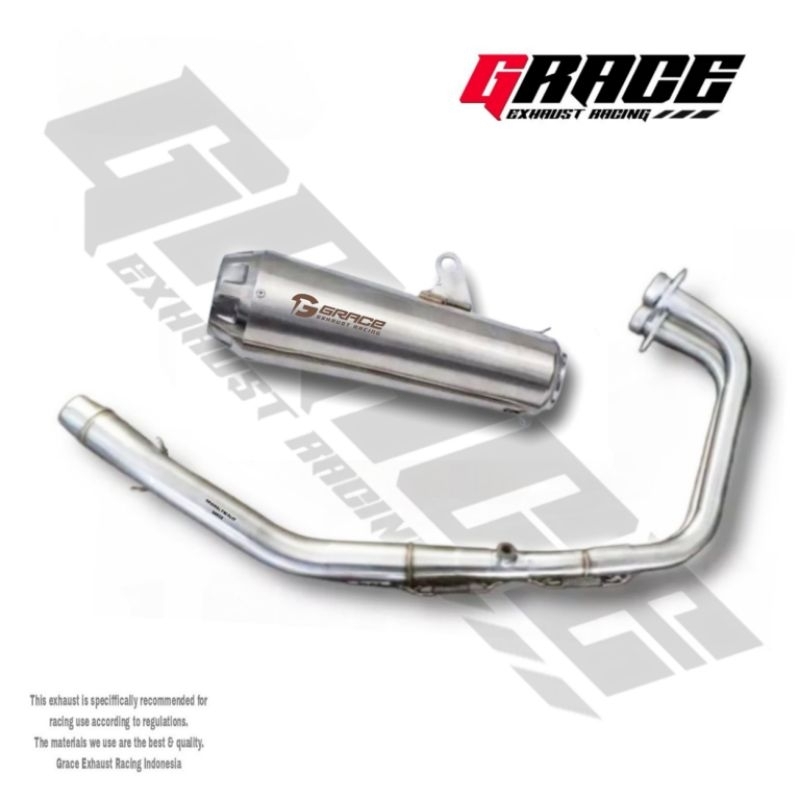 knalpot fullsystem ninja 250 , cbr250rr , mt25 , r25 original grace type orca